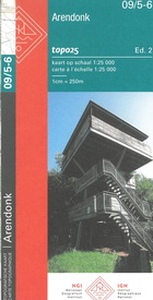 Topografische kaart - Wandelkaart 9/5-6 Topo25 Arendonk | NGI - Nationaal Geografisch Instituut