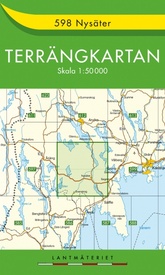 Wandelkaart - Topografische kaart 598 Terrängkartan Nysater | Lantmäteriet