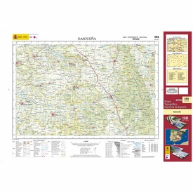 Topografische kaart 586 MT50 Gascueña | CNIG - Instituto Geográfico Nacional1