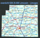 Wandelkaart - Topografische kaart 2030E Ambazac | IGN - Institut Géographique National