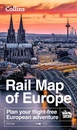 Spoorwegenkaart Rail Map of Europe | Collins