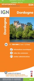 Wegenkaart - landkaart 721318 Dordogne | IGN - Institut Géographique National