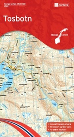 Wandelkaart - Topografische kaart 10111 Norge Serien Tosbotn | Nordeca