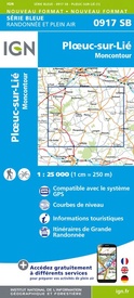 Wandelkaart - Topografische kaart 0917SB Ploeuc-sur-Lié – Moncontour | IGN - Institut Géographique National