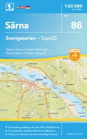 Wandelkaart - Topografische kaart 86 Sverigeserien Särna | Norstedts