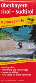 Wegenkaart - landkaart 269 Motorkarte Oberbayern - Tirol - Südtirol | Publicpress