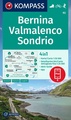 Wandelkaart 93 Bernina - Valmalenco - Sondrio | Kompass