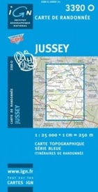 Wandelkaart - Topografische kaart 3320O SB - Serie Bleue Jussey | IGN - Institut Géographique National