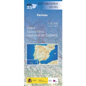 Topografische kaart 1077-I/III Facinas | CNIG - Instituto Geográfico Nacional
