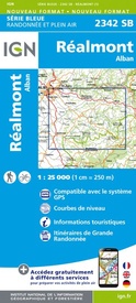 Wandelkaart - Topografische kaart 2342SB Réalmont - Alban | IGN - Institut Géographique National