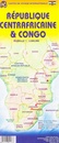 Wegenkaart - landkaart Kongo - CAR, Democratic Republic of Congo & Central African Republic | ITMB