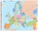 Wandkaart Europa Europe politiek | Michelin