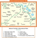 Wandelkaart - Topografische kaart 160 Explorer  Windsor, Weybridge, Bracknell  | Ordnance Survey