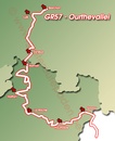Wandelgids Topogids GR 57 Ourthevallei en Sentier du Nord (Ourthe - Luik - Houffalize - Diekirch) | Grote Routepaden