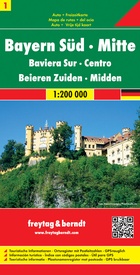 Wegenkaart - landkaart 01 Beieren zuid - Bayern sud | Freytag & Berndt
