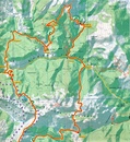Wandelkaart Peaks of the Balkans | Huber Verlag