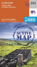 Wandelkaart - Topografische kaart 203 OS Explorer Map | Active Ludlow / Tenbury Wells / Cleobury Mortimer | Ordnance Survey