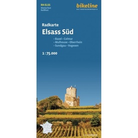 Fietskaart ELSS Bikeline Radkarte Elzas Zuid | Esterbauer