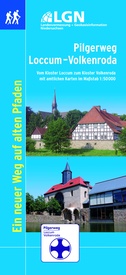 Wandelkaart Wanderfuhrer Pilgerweg - Loccum - Volkenroda | LGL Niedersachsen