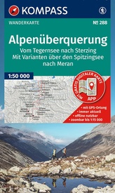 Wandelkaart Alpenüberquerung, vom Tegernsee nach Sterzing | Kompass