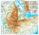 Wegenkaart - landkaart Ethiopia - Eritrea - Djibouti - Somaliland | Gizi Map