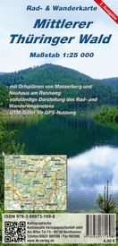 Wandelkaart Mittlerer Thüringer Wald | Kartographische Kommunale Verlagsgesellschaft