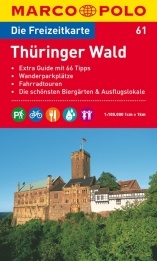Wegenkaart - landkaart 61 Marco Polo Freizeitkarte Thüringer Wald | Marco Polo