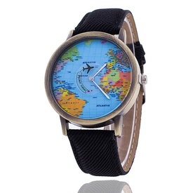 Travel Gadget Horloge met wereldkaart