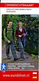 Wandelkaart LAW Overzichtskaart Lange Afstand Wandelpaden Nederland | Wandelnet