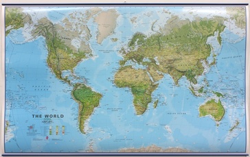 Wereldkaart 70ML Environmental, 136 x 86 cm | Maps International