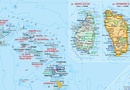 Wegenkaart - landkaart Caribbean, Central America, Virgin Islands, Bahamas | Kasprowski Maps