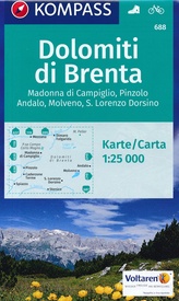 Wandelkaart 688 Dolomiti di Brenta | Kompass