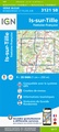 Topografische kaart - Wandelkaart 3121SB Is-sur-Tille | IGN - Institut Géographique National