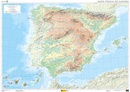 Wandkaart Spanje fysiek - politiek | 138 x 97 cm | CNIG - Instituto Geográfico Nacional