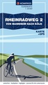 Fietskaart 7012 Rheinradweg 2 | Kompass