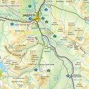 Wegenkaart - landkaart Jasper National Park | Gem Trek Maps