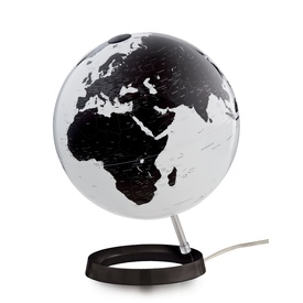 Wereldbol - Globe 64 Light & Color Wit met zwarte voet | Atmosphere 