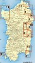 Wandelkaart A03 Loiri - Porto San Paolo | Abies
