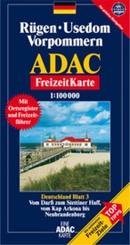 Wegenkaart - landkaart 03 Rügen, Usedom, Vorpommern - Duitsland | ADAC
