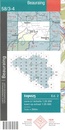 Topografische kaart - Wandelkaart 58/3-4 Topo25 Beauraing | NGI - Nationaal Geografisch Instituut