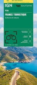 Wegenkaart - landkaart 926 Frankrijk Toeristische kaart geplast. cultuur en natuur | IGN - Institut Géographique National