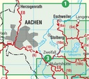 Wandelkaart 01 Aachen, Eschweiler, Stolberg - Eifel | Eifelverein