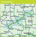 Fietskaart Cycle Map The Varsity Way | Sustrans