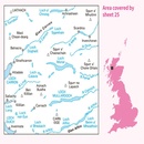 Wandelkaart - Topografische kaart 025 Landranger Glen Carron & Glen Affric | Ordnance Survey