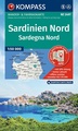 Wandelkaart - Fietskaart 2497 Sardinien Nord - Sardegna Nord | Kompass