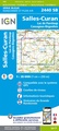 Wandelkaart - Topografische kaart 2440SB Salles-Curan, Lac de Pareloup, Cassagnes, Begonhes | IGN - Institut Géographique National
