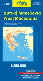 Wegenkaart - landkaart 72 West Macedonia - Macedonië | Orama