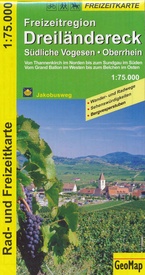 Wandelkaart - Fietskaart 44052 Dreiländereck (Südliche Vogesen, Oberrhein) | GeoMap