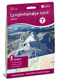 Wandelkaart 2780 Turkart Lyngenhalvøya Noord | Nordeca