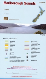 Wandelkaart - Wegenkaart - landkaart Marlborough Sounds | NewTopo NZ
